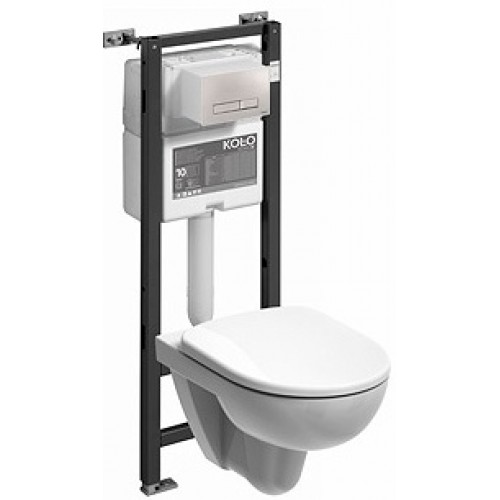 KOLO Nova Pro závěsný set: instalační modul Technic GT a závěsný klozet Nova Pro, oválný 99359