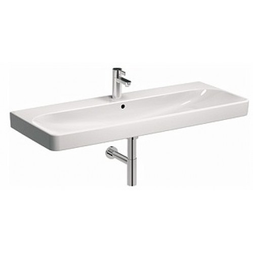 KOLO Traffic umyvadlo 120 cm, pravoúhlé, s otvorem pro baterii, s přepadem L91120000