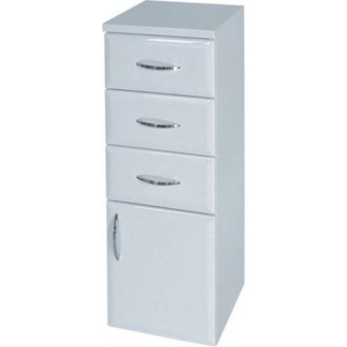 Intedoor Klasik nízká koupelnová skříňka závěsná pravá dřevodekor 63 KSN20PZ/63