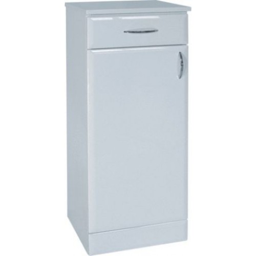 Intedoor Klasik nízká koupelnová skříňka na soklu levá dřevodekor 04 KSN35L/04