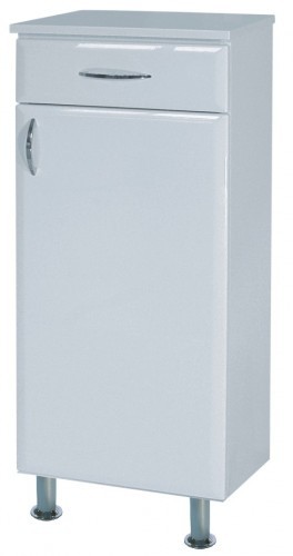 Intedoor Klasik nízká koupelnová skříňka na nožičkách pravá dřevodekor 63 KSN35PN/63