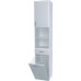 Intedoor Klasik vysoká koupelnová skříňka závěsná pravá dřevodekor U506 KSVP35PKZ/U506