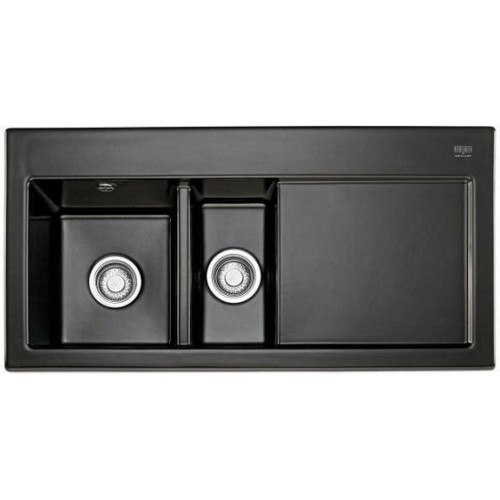 Franke Mythos MTK 651, 1000x510 mm, keramický dřez, levý, černá 124.0294.583