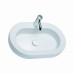 KOLO Cocktail umyvadlo oválné 65 cm, na desku, s otvorem pro baterii, bez přepadu, Reflex L31665900