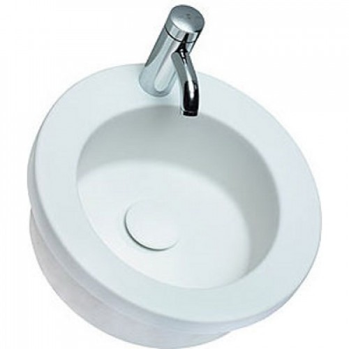 KOLO Cocktail umyvadlo kulaté 45 cm, zápustné, s otvorem pro baterii, bez přepadu, Reflex L31845900