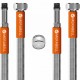 MERABELL Aqua,hadice pro vodovodní baterie, G3/8"-M10x1 dlouhý závit-2ks+perlátor,délka 35cm M0013