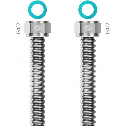 MERABELL READY! Nerezová trubka G1/2"-G1/2" délka 40cm M0410 MERABELL READY! Nerezová trubka G1/2"-G1/2" délka 40cm M0410