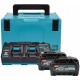 MAKITA 191U00-8 Sada Li-ion XGT 40V 2xBL4040+1xDC40RB+Makpac