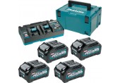 MAKITA 191U28-6 Sada Li-ion XGT 40V 4xBL4040+1xDC40RB+Makpac