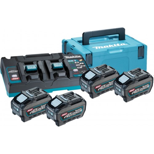 MAKITA 191U42-2 Sada Li-ion XGT 40V 4xBL4050F+1xDC40RB+Makpac