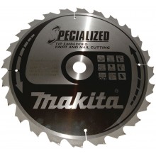 MAKITA B-33087 Kotouč pilový dřevo SPECIALIZED se zapuštěnými zuby 355x3x30mm 24Z