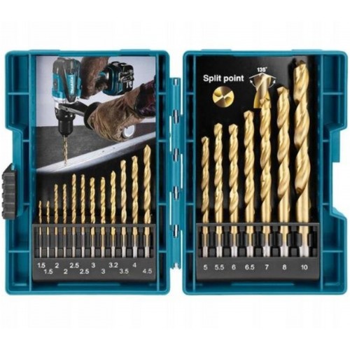MAKITA B-67795 Sada vrtáků do kovu 19pcs. HSS-TiN MAKITA B-67795 Sada vrtáků do kovu 19pcs. HSS-TiN