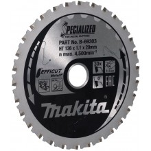 MAKITA B-69303 TCT Pilový kotouč Efficut, kov 136mm 30T= old B-60303