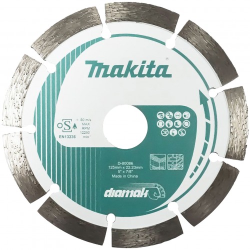 MAKITA D-80086 Kotouč řezný diamantový segmentový Diamak 125x22.23mm MAKITA D-80086 Kotouč řezný diamantový segmentový Diamak 125x22.23mm