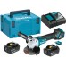 MAKITA DGA514RTJU Aku úhlová bruska 125mm, Li-ion (2x5,0Ah(18V) Makpac