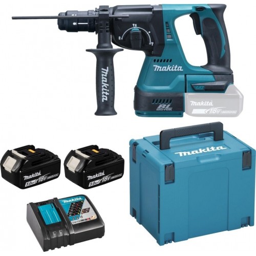 MAKITA DHR243RTJ Aku kombinované kladivo Li-ion LXT 18V/2x 5,0Ah, Makpac