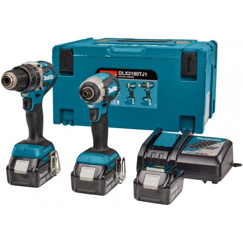 MAKITA DLX2180TJ1 Aku sada DHP484+DTD153 Li-ion LXT 18V/5,0Ah MAKITA DLX2180TJ1 Aku sada DHP484+DTD153 Li-ion LXT 18V/5,0Ah
