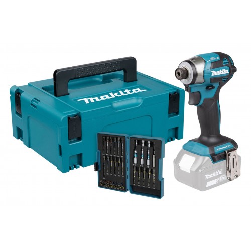 MAKITA DTD173ZJX2 Aku rázový šroubovák 1/4" s příslušenstvím Li-ion LXT 18V bez aku Z MAKITA DTD173ZJX2 Aku rázový šroubovák 1/4" s příslušenstvím Li-ion LXT 18V bez aku Z