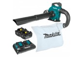 MAKITA DUB363PT2V Aku ofukovač/vysavač Li-ion LXT 2x5,0Ah 18V