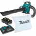 MAKITA DUB363PT2V Aku ofukovač/vysavač Li-ion LXT 2x5,0Ah 18V