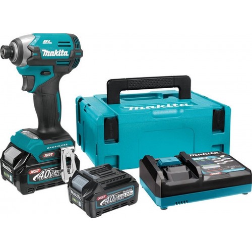 MAKITA TD003GA201 Aku rázový šroubovák 1/4"Li-ion XGT (2x2,0Ah/40V) Makpac