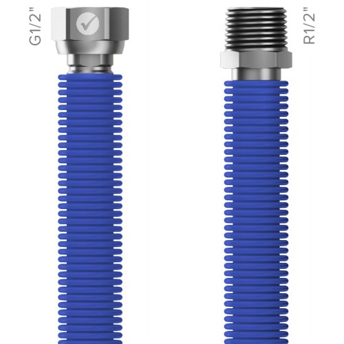 MERABELL Aqua Flexi Hadice R1/2"-G1/2" 30-60cm - 1ks modrá M0038