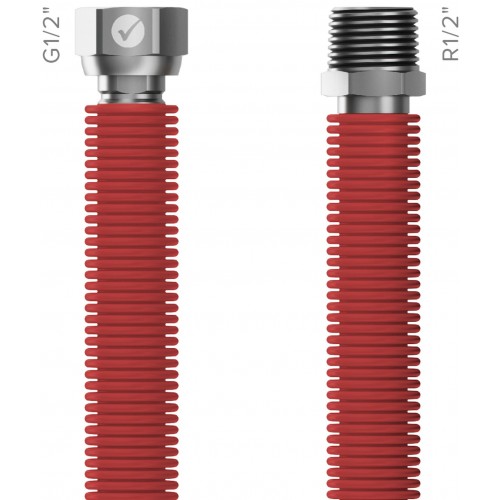 MERABELL Aqua Flexi Hadice R1/2"-G1/2" 30-60cm - 1ks červená M0039 MERABELL Aqua Flexi Hadice R1/2"-G1/2" 30-60cm - 1ks červená M0039