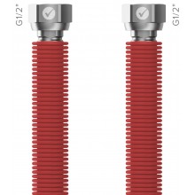 MERABELL Aqua Flexi Hadice G1/2"-G1/2" 30-60cm - 1ks červená M0052