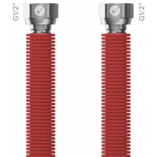 MERABELL Aqua Flexi Hadice G1/2"-G1/2" 30-60cm - 1ks červená M0052