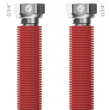 MERABELL Aqua Flexi Hadice G3/4"-G3/4" 30-60cm - 1ks červená M0054