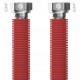 MERABELL Aqua Flexi Hadice G3/4"-G3/4" 30-60cm - 1ks červená M0054