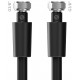 MERABELL Aqua Profi BLACK, toaletní h adice,G3/8"–G3/8" délka 80 cm M0080