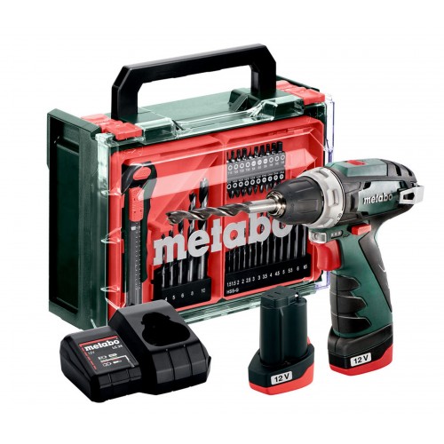 Metabo PowerMaxx BS Basic Set Akumulátorový vrtací šroubovák ( 12V, 2x 2 Ah) 600080710 Metabo PowerMaxx BS Basic Set Akumulátorový vrtací šroubovák ( 12V, 2x 2 Ah) 600080710