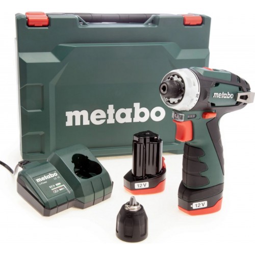 Metabo BS Basic PowerMaxx Akumulátorový vrtací šroubovák (12V/2x2,0Ah) 600984500 Metabo BS Basic PowerMaxx Akumulátorový vrtací šroubovák (12V/2x2,0Ah) 600984500