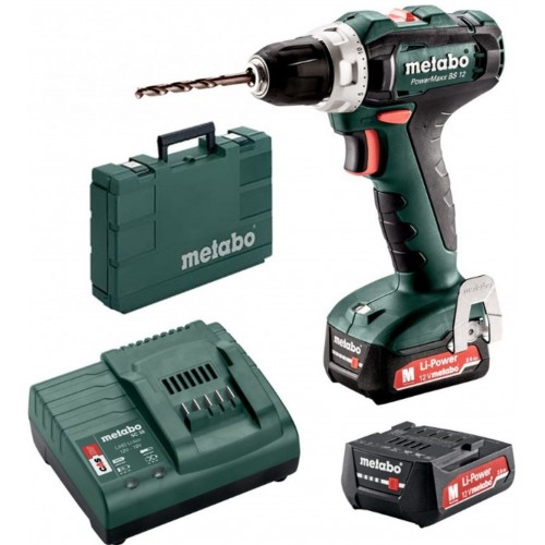 Metabo POWERMAXX BS 12 Aku vrtací šroubovák (12V/2x2,0Ah) 601036500