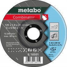 Metabo Combinator Brusný kotouč 125 x 1,9 x 22,23 inox, TF 42 616501000