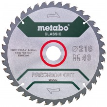 Metabo Precision Cut Wood-Classic Pilový kotouč na dřevo HW/CT 216x30, Z40 WZ 5°628060000
