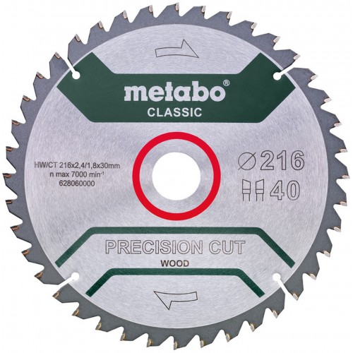 Metabo Precision Cut Wood-Classic Pilový kotouč na dřevo HW/CT 216x30, Z40 WZ 5°628060000