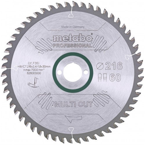 Metabo "Multi Cut Professional" Pilový kotouč 216x30, Z60 FZ/TZ, 5°NEG. 628083000