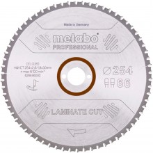 Metabo Pilový kotouč "laminate cut - professional" 254x30 Z66 FZ/TZ 0° 628446000