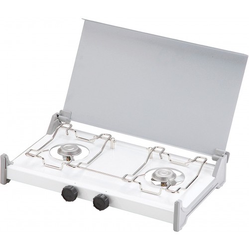 MEVA Plynový vařič RIGA 2 hořákový, s víkem, vysokotlaký 2337