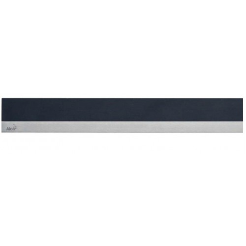 ALCAPLAST MINERAL Posh Rošt pro liniový podlahový žlab, 650mm černý/nerez MP1205-650