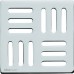 ALCAPLAST Mřížka 102 × 102 nerez MPV004