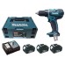 MAKITA Aku příklepový šroubovák 3x aku 18V 3,0 Ah,systainer DHP456RF3J