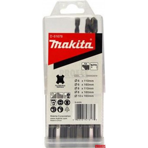 MAKITA D-61678 sada vrtáků SDS Plus 6ks