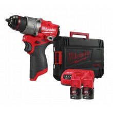 Milwaukee M12 FPD2-202X Aku příklepová vrtačka 2x2.0 Ah. HD Box 4933479868