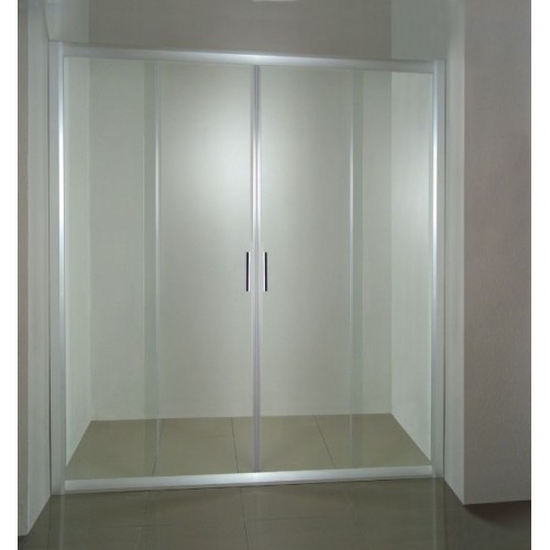 RAVAK Rapier NRDP4-140 sprchové dveře posuvné, satin Transparent 0ONM0U00Z1