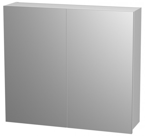 INTEDOOR NORDIC koupelnová zrcadlová stěna 100 cm, bez osvětlení, bílá NRZS100/01