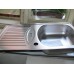 ALVEUS BASIC 150 kuchyňský dřez DEKOR, 780x435 mm, 1009298, otvor pro baterii viz. foto