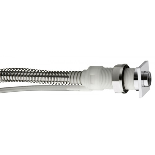 POLYSAN PD468 Průchodka na sprchu včetně hadice, hranatá plochá